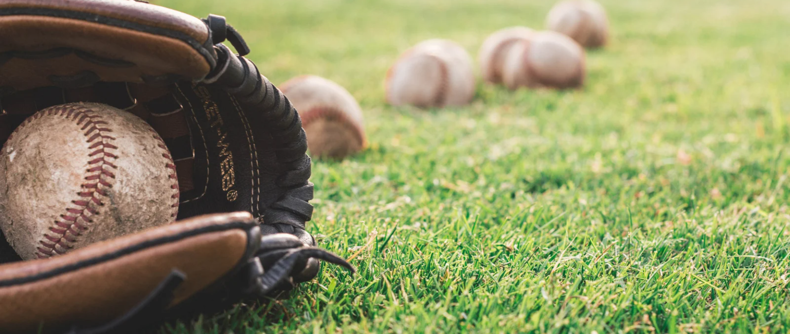 baseballs and glove