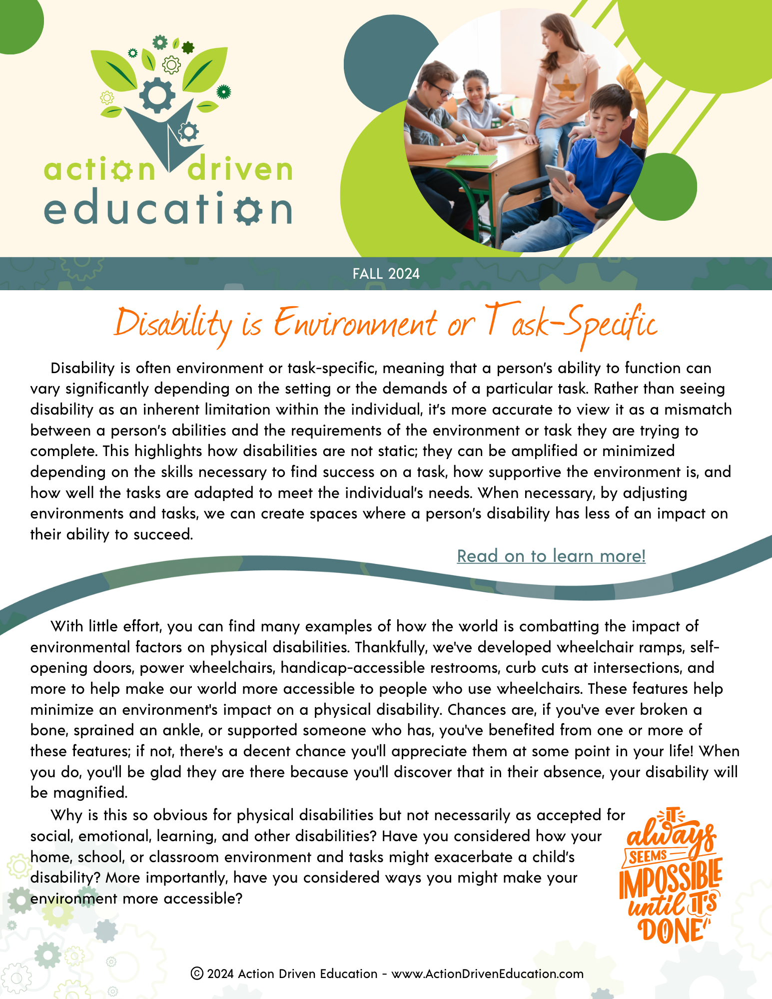 ADE Fall 23 Newsletter